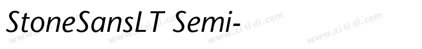 StoneSansLT Semi字体转换